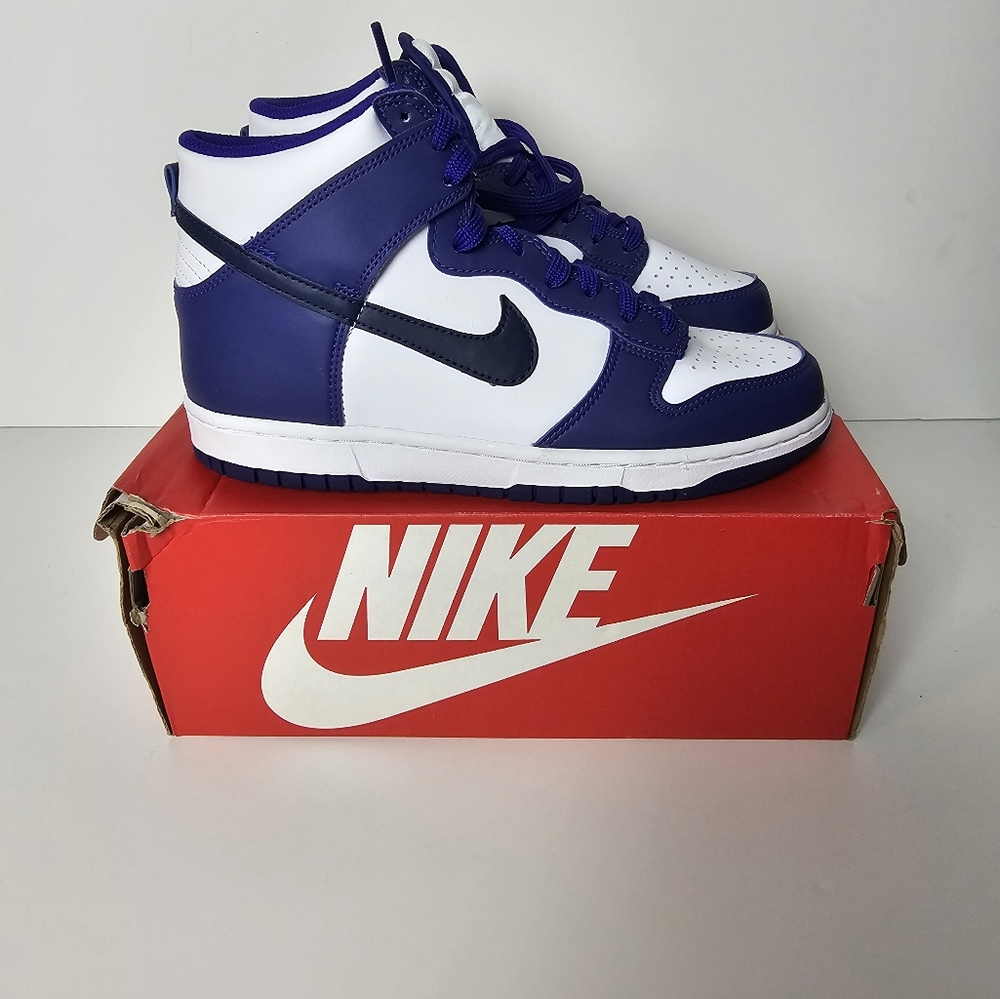 NWB Nike Dunk HighElectro Purple Midnight Navy Sz 7Y